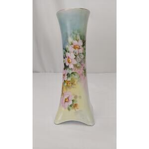 Antique Art Deco Floral Porcelain Bud Vase H&C Heinrich Selb Bavaria Germany